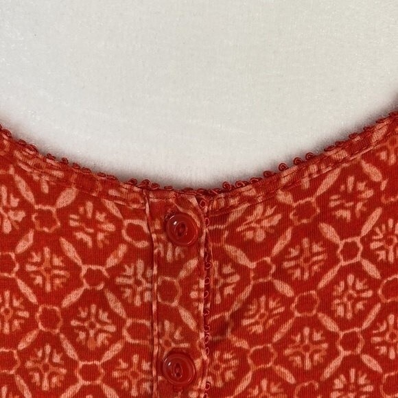 LAUREN Ralph Lauren Geometrical Print Tunic Top 3/4 Sleeve Drawstring Tassel - Picture 5 of 14